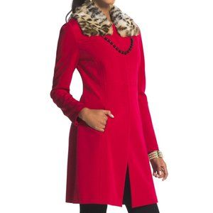 Chico's Drama Ottoman Jacket Size #3 (XL) Red